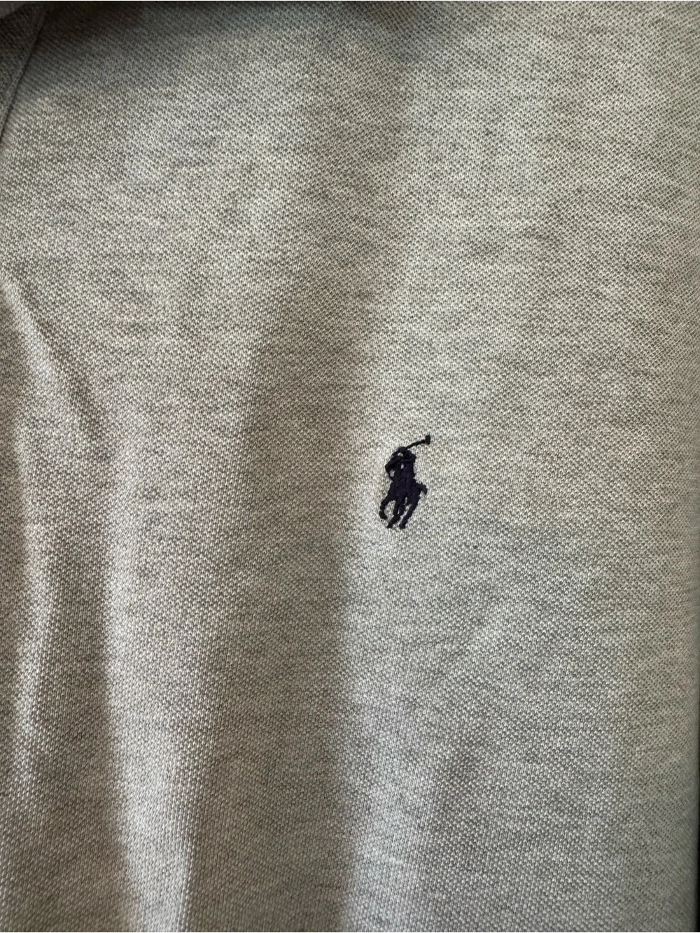 Polo by Ralph Lauren 4XL Men’s Polo Shirt – 100% Cotton Heathered Light Gray
